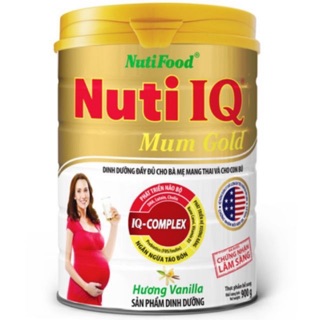 Sữa Nuti IQ Mum Gold 900g (Vani/Socola