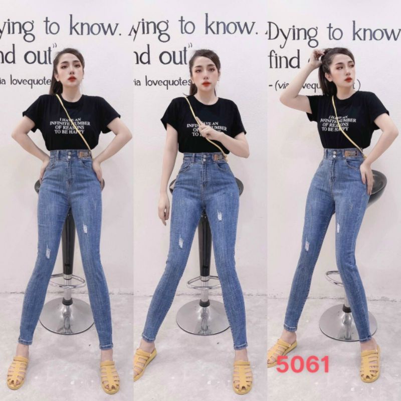 .8 MẪU Quần JEAN Nữ Lưng Cao chuần shop VNXK bao đẹp chất lượng ,bó co giãn vải dày mịn( đổi trả nếu không ưng)