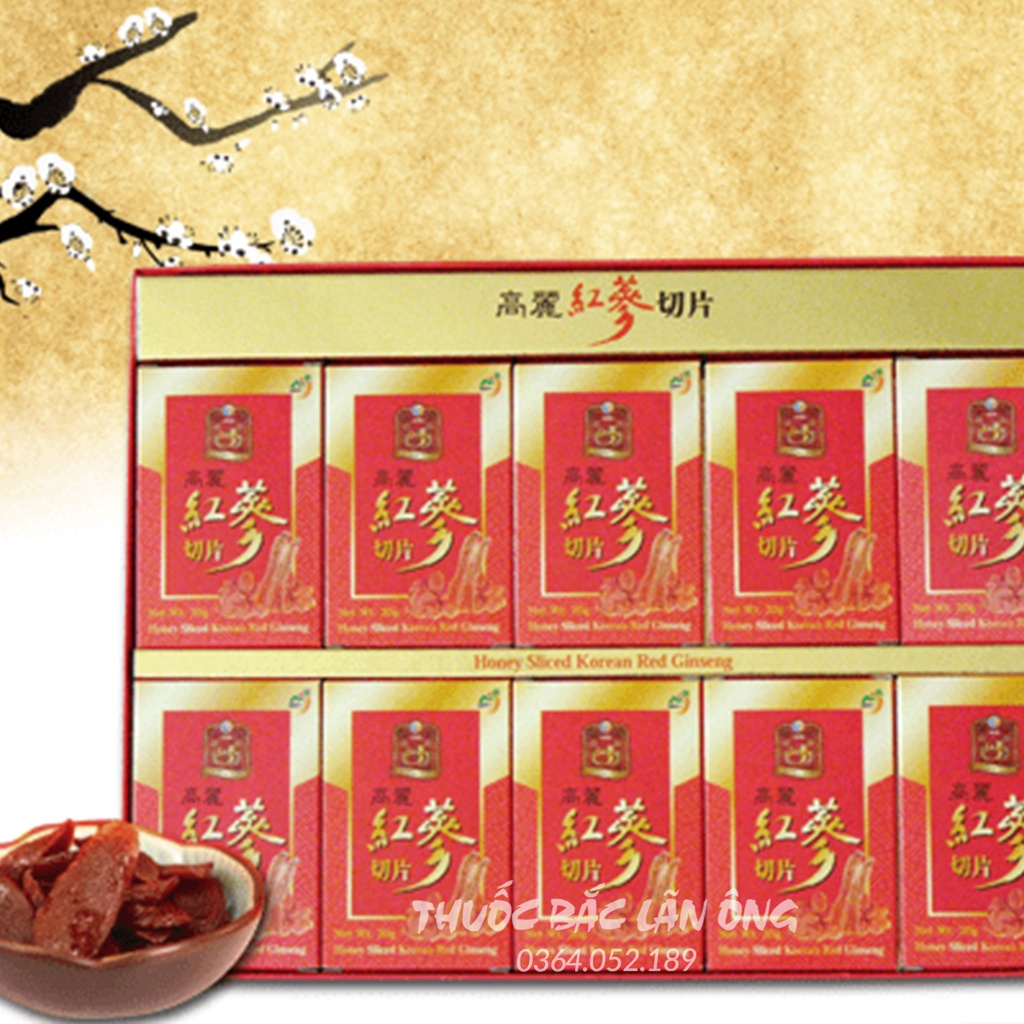 Sâm Lát Tẩm Mật Ong Sambok Hàn Quốc - Thuốc Bắc Lãn Ông