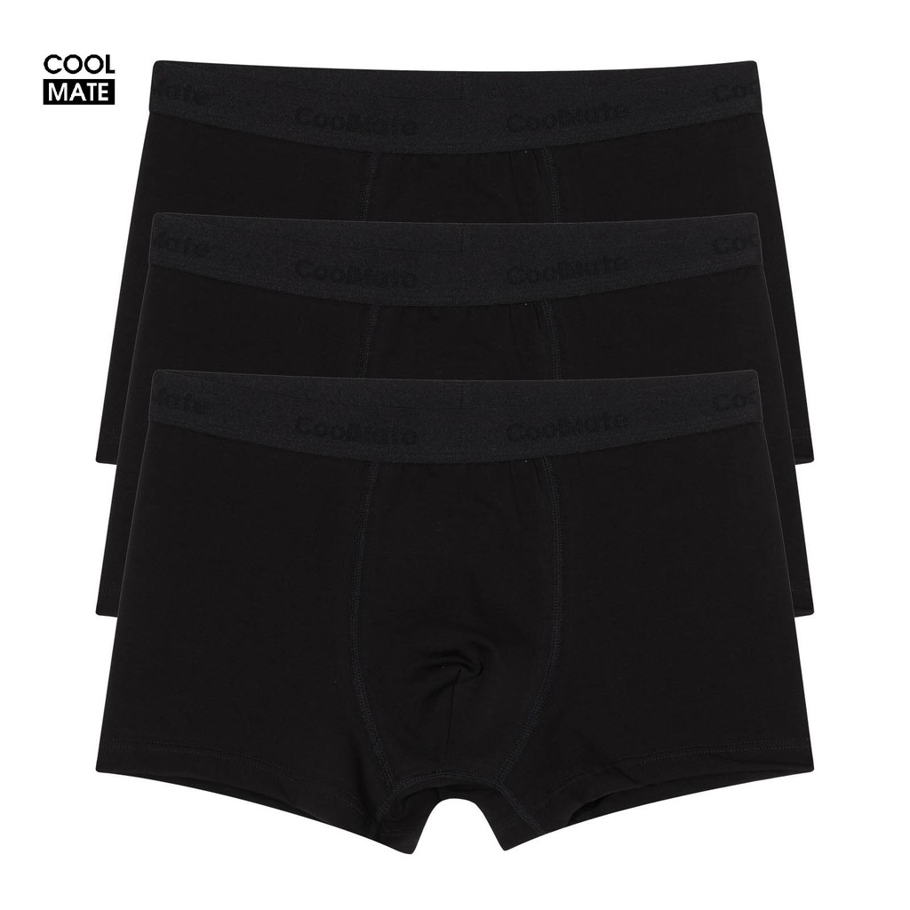 Combo 3 quần boxer vải sợi Modal (Gỗ sồi) kháng khuẩn thương hiệu Coolmate | BigBuy360 - bigbuy360.vn