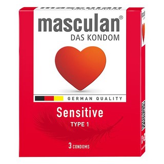 HỘP 3 chiếc BAO CAO SU ĐỨC SIÊU NHẠY CẢM MASCULAN SENSITIVE