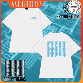 Áo phông nữ VYLINHSHOP  Áo thun HEYYOU HEARTBEAT 2021 T-SHIRT COLLECTION 2 màu đen trắng