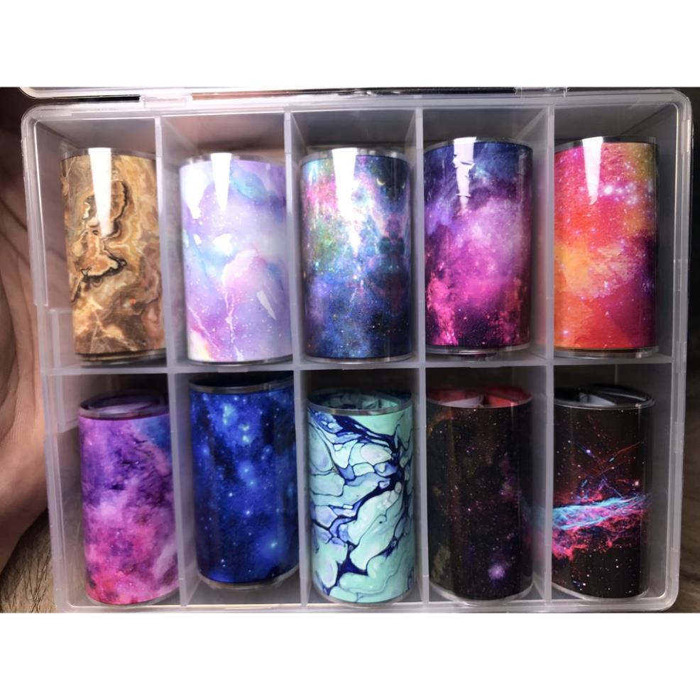 Foil dán móng Galaxy ( hộp to )( cần kết hợp với keo foil hoặc gel foil )