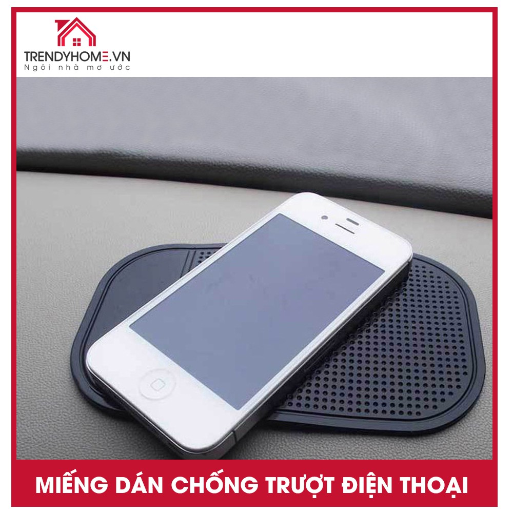 📍 🐊 Freeship Tấm Lót Dán Giữ Điện Thoại vật dụng chống trượt trên Ô Tô Xe Hơi, miếng cao su silicon nhựa dẻo chống sốc