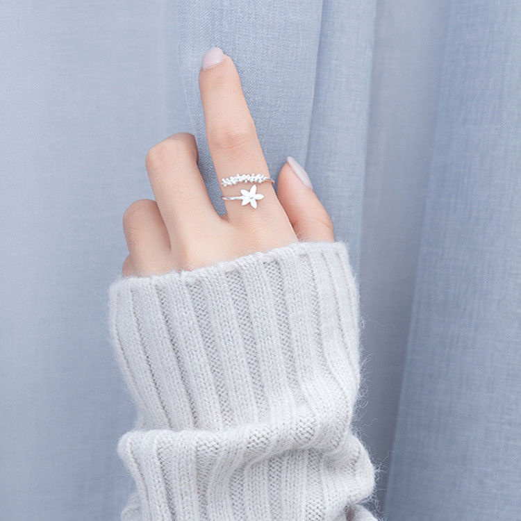 Nhẫn Mạ Bạc 925 Đính Đá Sang Trọng Cho Nữ