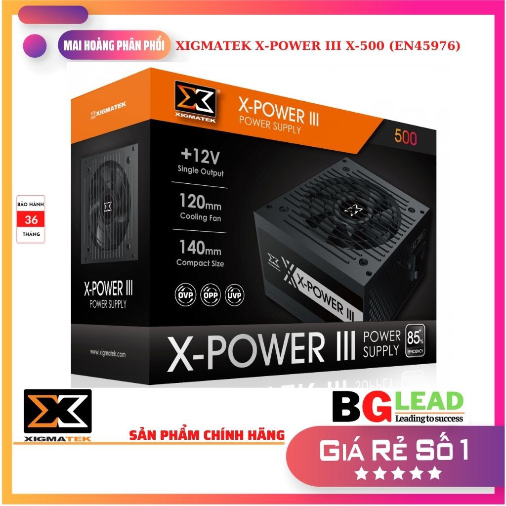 Nguồn máy tính XIGMATEK X-POWER III X-500 (EN45976)