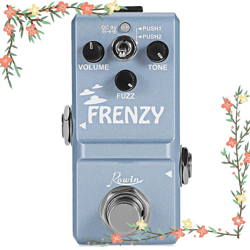 Rowin LN-322 FRENZY Guitar Effect Pedal Classic Fuzz Tone Creamy Violin-Like Sound Mini Full Metal Shell 2 es