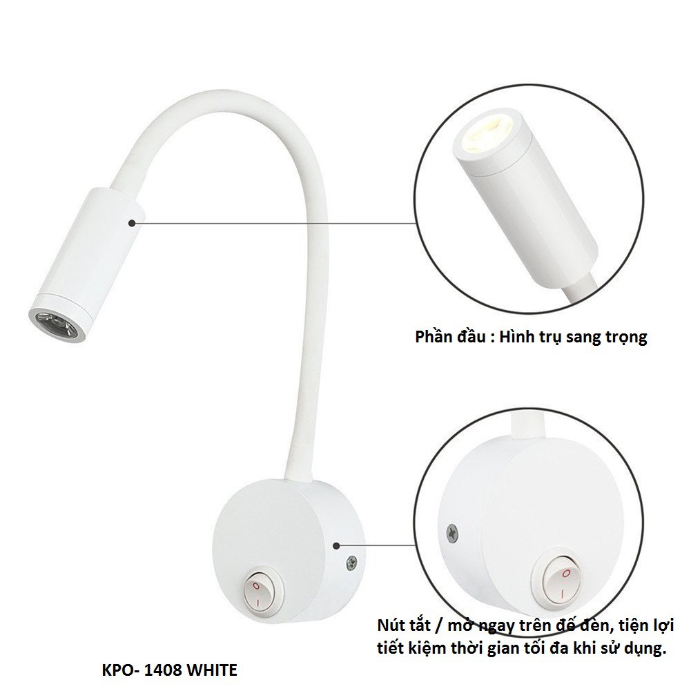 ĐÈN ĐỌC SÁCH GẮN TƯỜNG RB LIGHTING