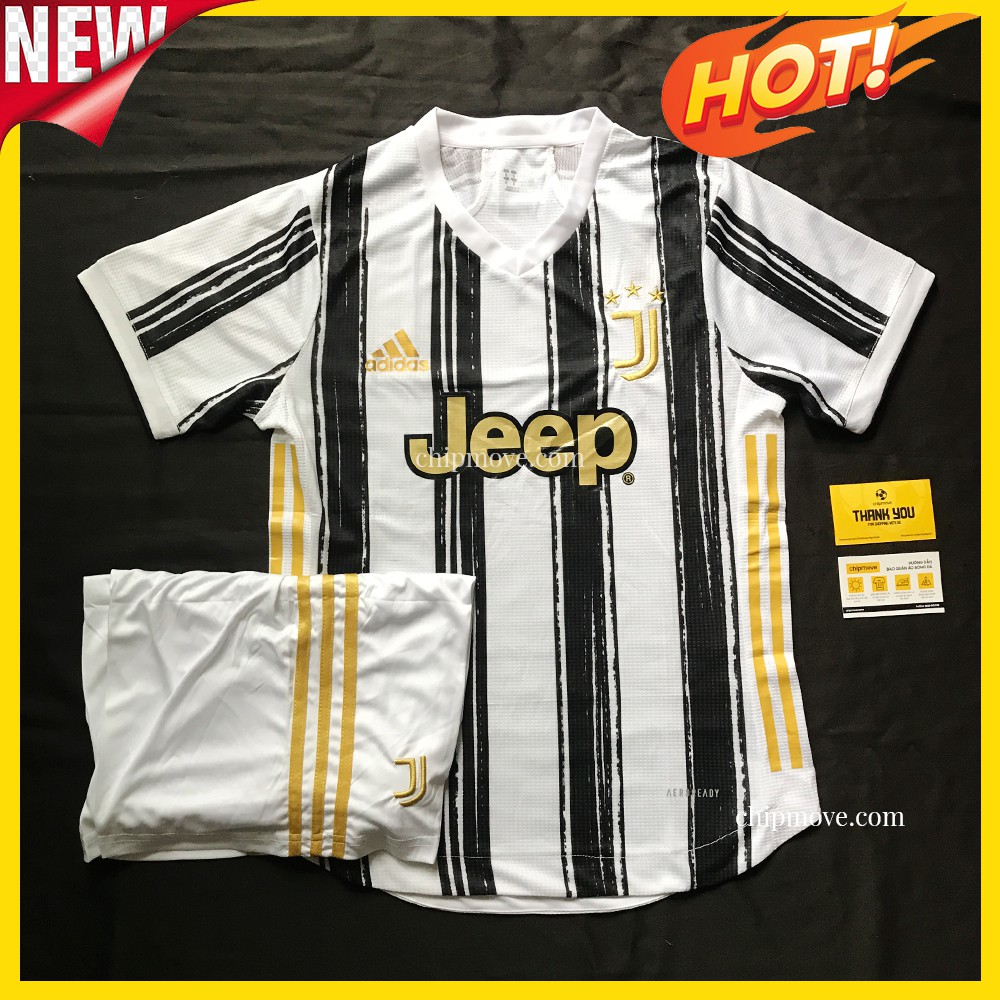 Bộ áo bóng đá Juvetus Trắng đen sân nhà Thái cao cấp