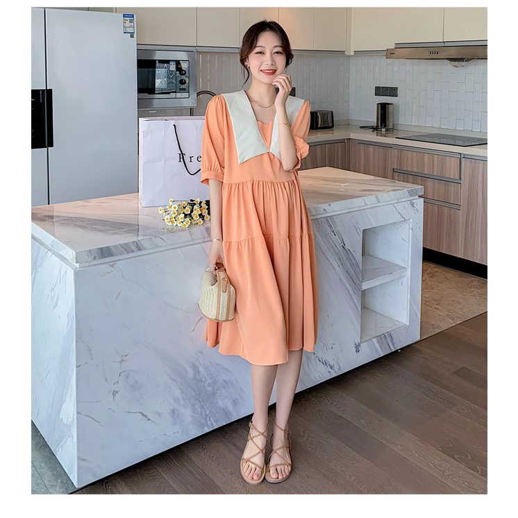[Mã FAMARAL2 giảm 10K đơn 50K] Váy Bầu Đầm Bầu Sơ Mi Hè A2149
