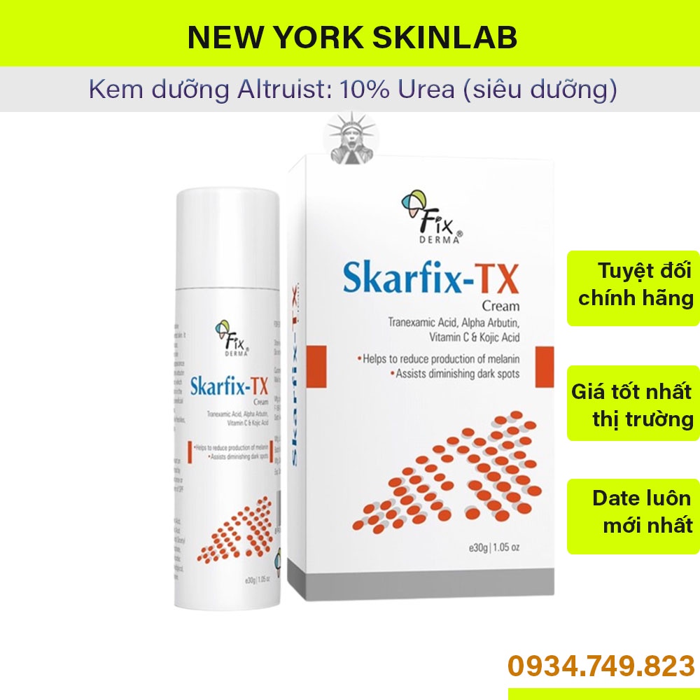 Kem dưỡng trắng Skarfix TX (15g & 30g) dưỡng trắng, mờ thâm nám nhà Fixderma