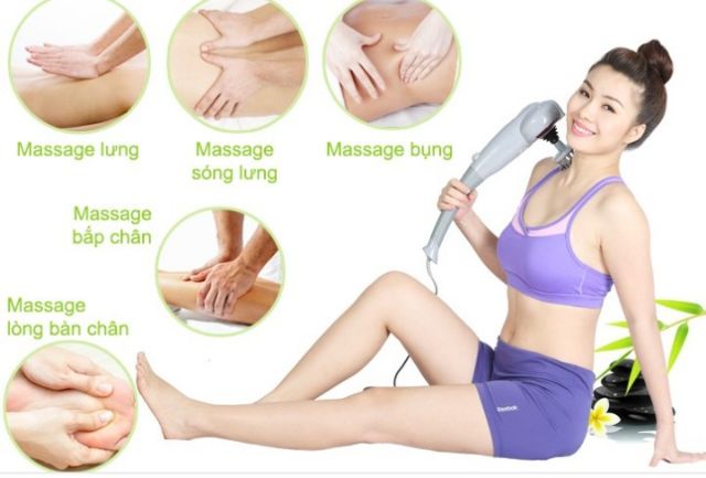 Máy massage cầm tay con cá mập 7 đầu