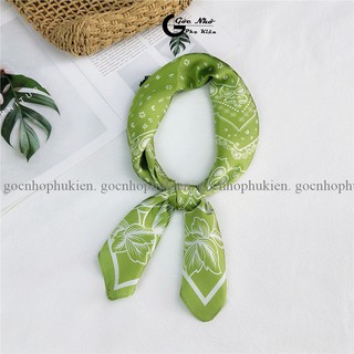 Khăn lụa vuông, khăn bandana lụa 70*70