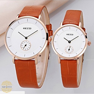 Đồng Hồ Nữ Kezzi 1080 Dây Da (Mua 1 đồng hồ TẶNG 1 vòng tay)