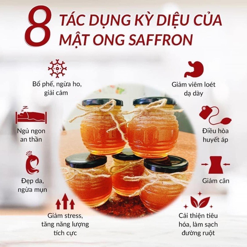 Safron Bahraman Tây á ngâm mật ong ( 3gr :300ml) | BigBuy360 - bigbuy360.vn