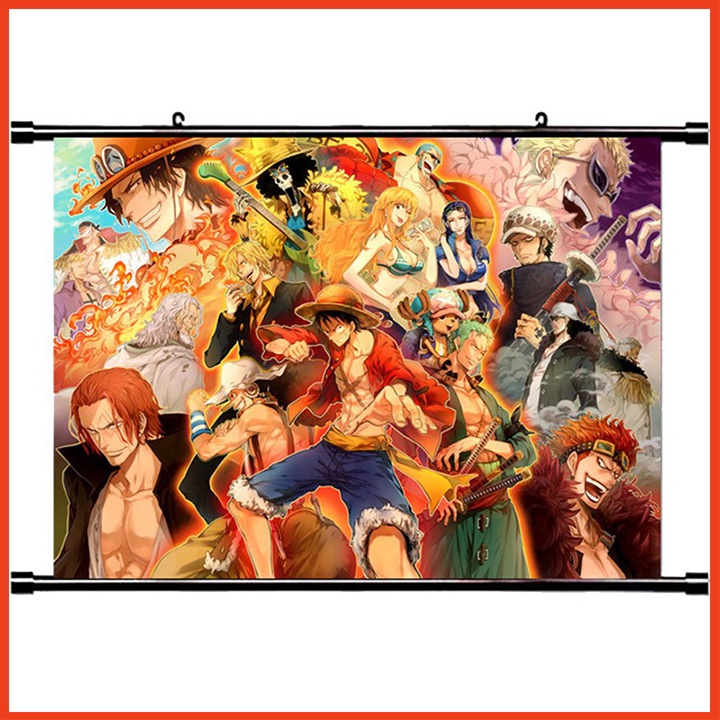 Thảm Treo Tường Trang Trí Phòng Ngủ Onepiece Kích Thước 70x100cm Kèm Móc Treo