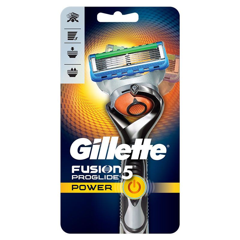 Dao Cạo Râu 5 Lưỡi Gillette Fusion 5 Proglide Power ( 1 tay cầm sử dụng pin và 1 đầu cạo gắn sẵn)