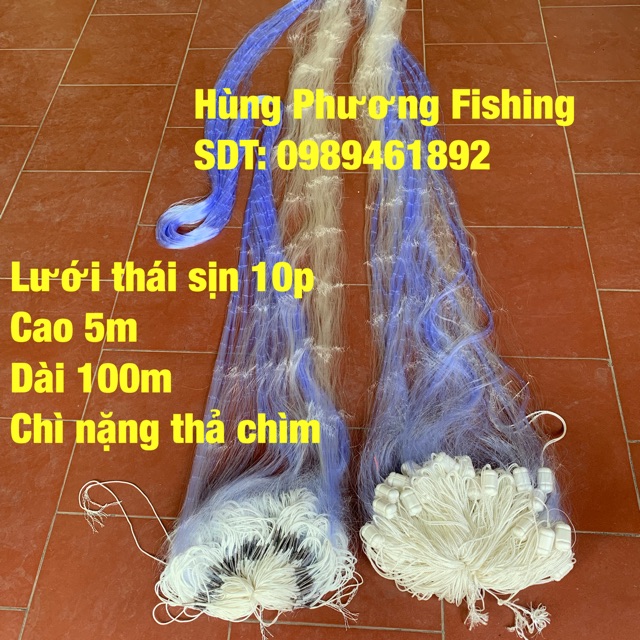 Lưới đánh bắt cá thái lan 3 màng cao 5 mét dài 100m