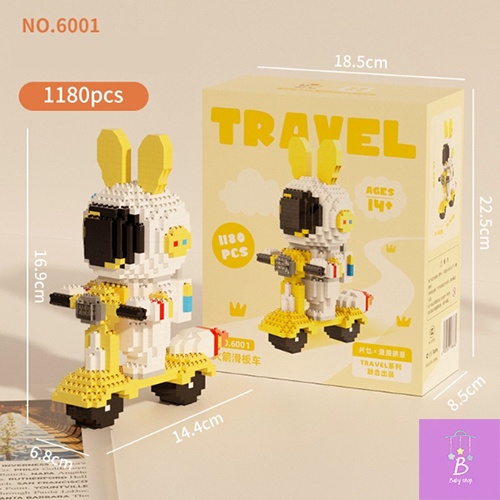 Đồ Chơi Lăp Ráp Phi Hành Gia Du Hành Vũ Trụ- Phi Hành Gia Lái Xe  Làm Quà Tặng Trang Trí Sinh Nhật - Chưng Bày Độc Đáo