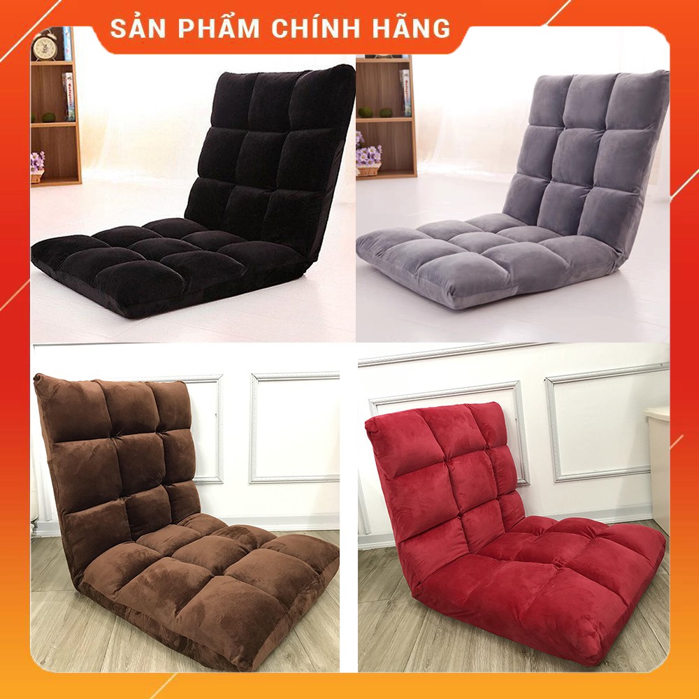 [FREESHIP ❤️] Ghế Bệt Cao Cấp, Ghế Tựa Lưng Ngồi Bệt Tatami 5 Cấp Độ Ruột Bông Dày Dặn Chắc Chắn Khung Inox Siêu Bền