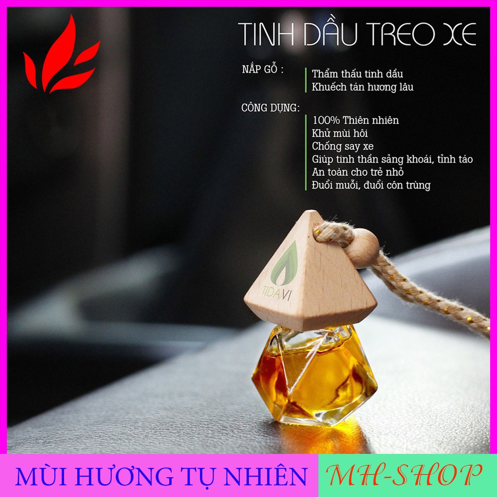 [ Hương Quế ] Tinh dầu treo xe ô tô -  Xe hơi - Trong Phòng hương tự nhiên giúp khử mùi, chống say xe MH__SHOP