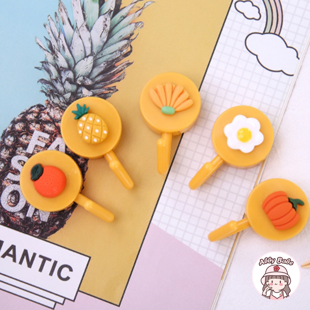 Giá Đỡ Cây Lau Nhà Đa Năng Dán Tường Hình Trái Cây/Động Vật Siêu Mạnh Cho Nhà Bếp/Phòng Tắm