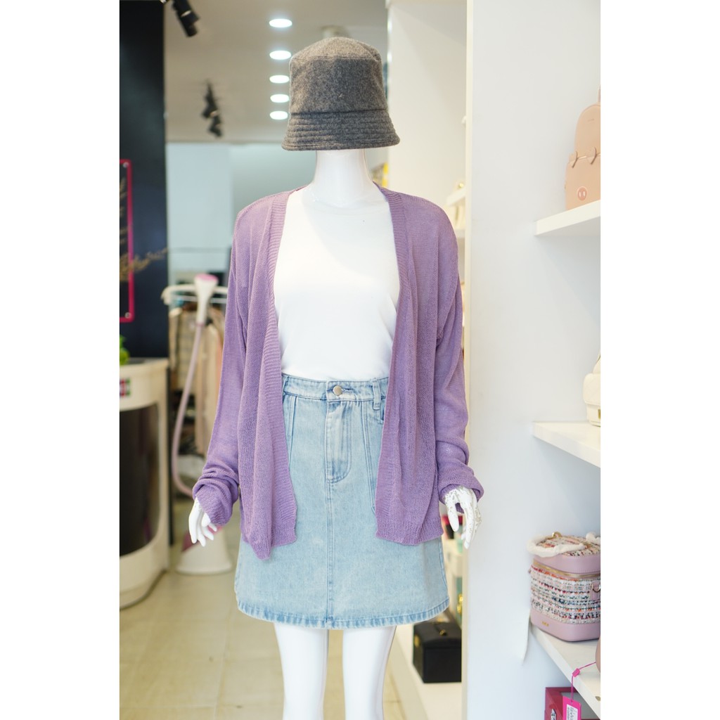 Áo Cadigan len Dệt Mỏng 755