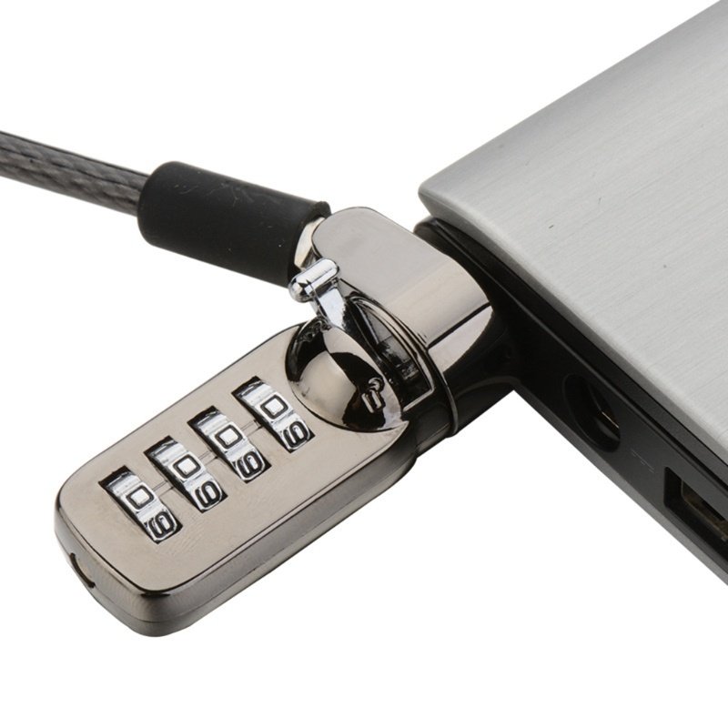 Khóa số chống trộm cho laptop PC màu đen