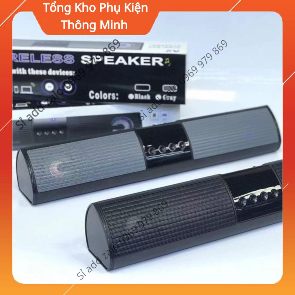 Loa bluetooth speaker A2 dáng dài 2 loa cực đỉnh, kiểu dáng sang trọng hỗ trợ thẻ nhớ, đài FM PB 2021