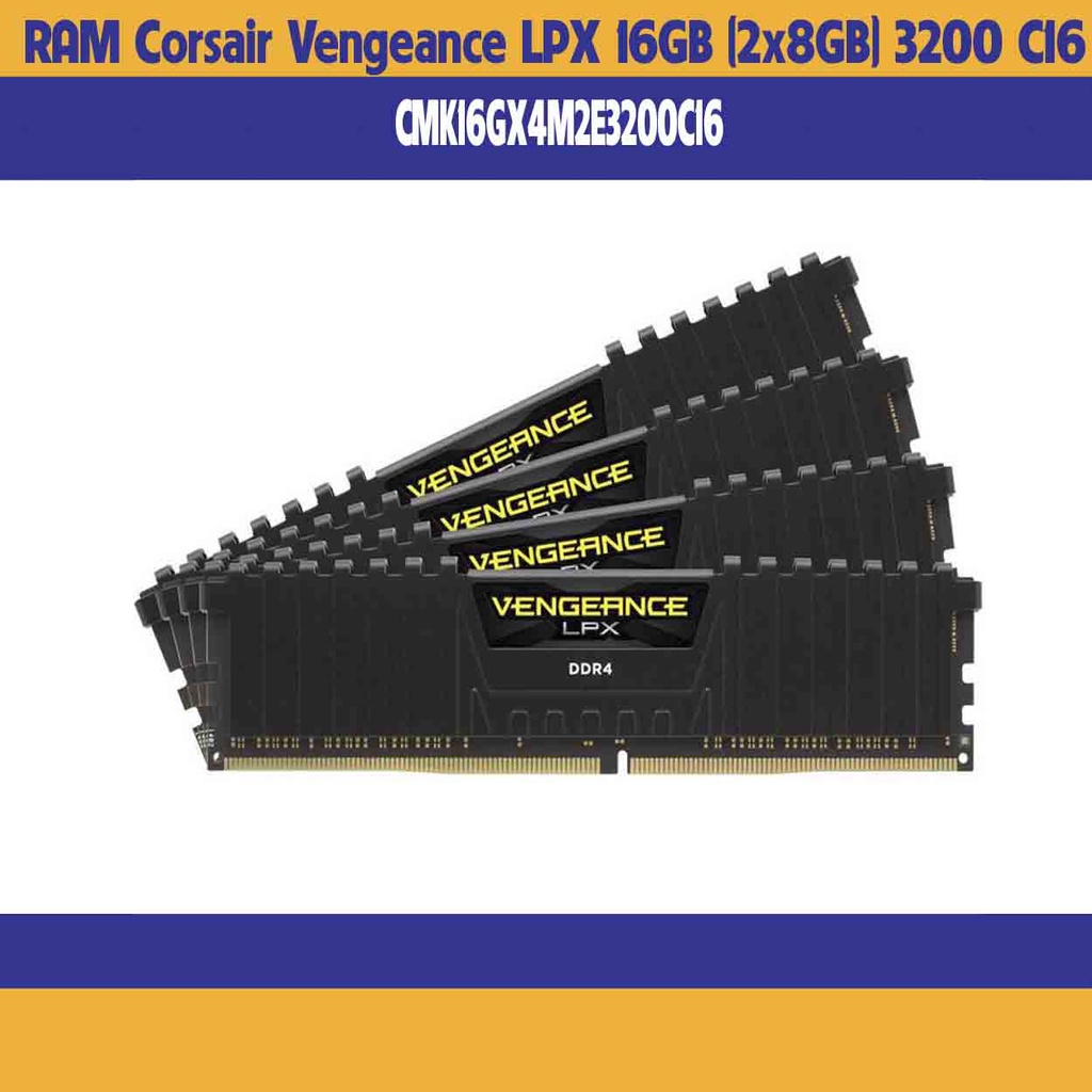 RAM CORSAIR Vengeance LPX (CMK16GX4M2E3200C16) 16GB (2x8GB) DDR4 3200MHz