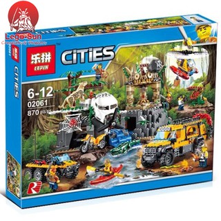 Lego LEPIN 02061 Thám hiểm rừng xanh 870 khối (lego 60161)