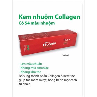 NHUỘM CAO CẤP PROCERIN 54 MÀU 100ml
