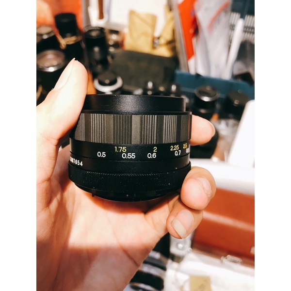 Ống kính mf yashica auto yashinon-ds 50mm f1.7 ngàm m42 - ảnh sản phẩm 4