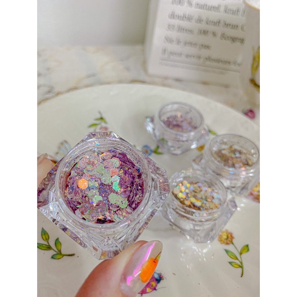 Nhũ ẩn sequin sáng loại 1 mỏng đẹp