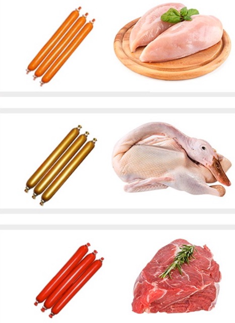 Xúc xích vị bò/gà/vịt - trên 60 cây chỉ 2000đ