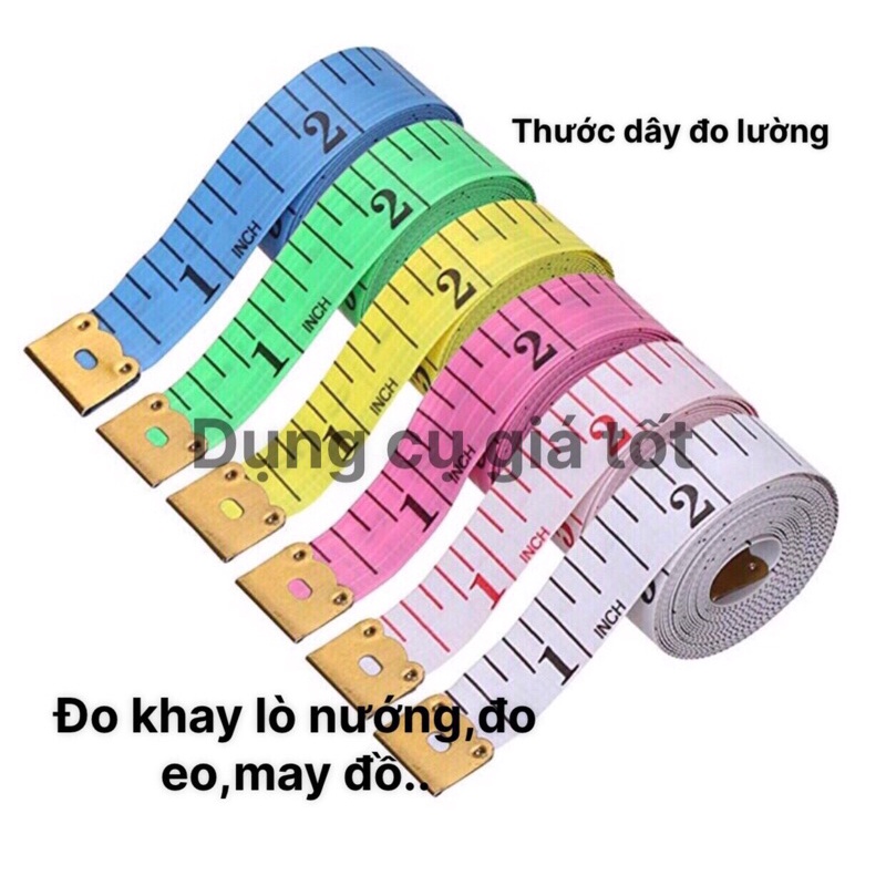Thước dây đo 1,5m- thước dây may đồ, đo eo, đo khay lò nướng