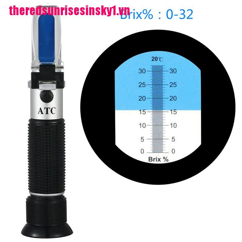 Máy đo khúc xạ kế đo nồng độ đường 0-32% Brix