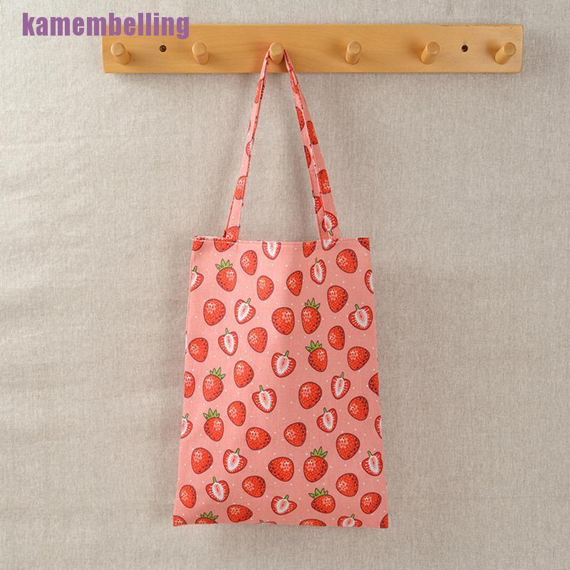 Túi Tote Đeo Vai / Xách Tay Bằng Cotton Lanh Đa Ứng Dụng Cho Nữ