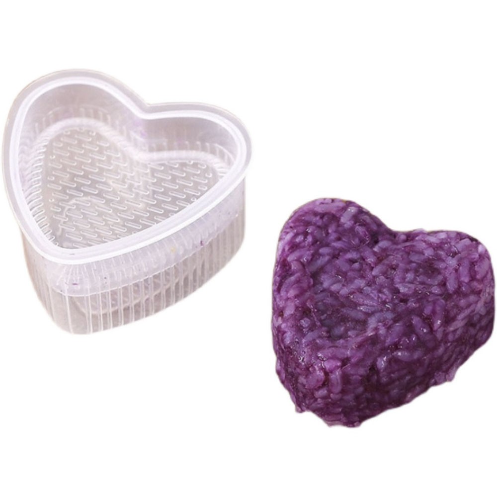 Set 6 khuôn làm cơm nắm rong biển thiết kế thủ công trong suốt dễ thương cho bé