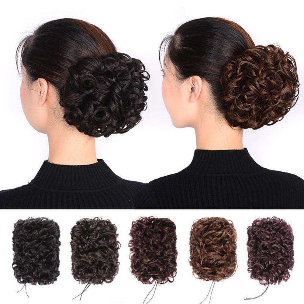 ESPO Búi Tóc Giả Xoăn Dễ Dàng Kẹp Tóc Đuôi Ngựa Cho Nữ