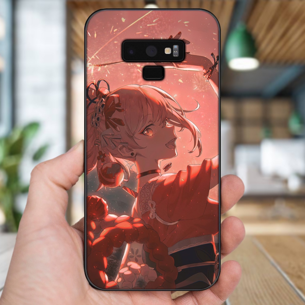 Ốp lưng Samsung Note 9 viền đen in hình Yoimiya Genshin Impact