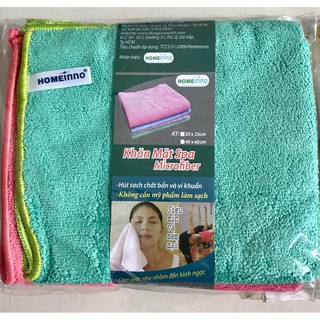 Bộ 2 Khăn Mặt Spa Siêu Sạch KT: 30x35 Homeinno