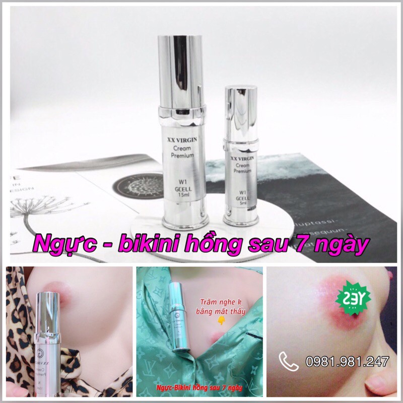 Kem hồng Nhũ hoa và cô bé Xxvirgin 5ml