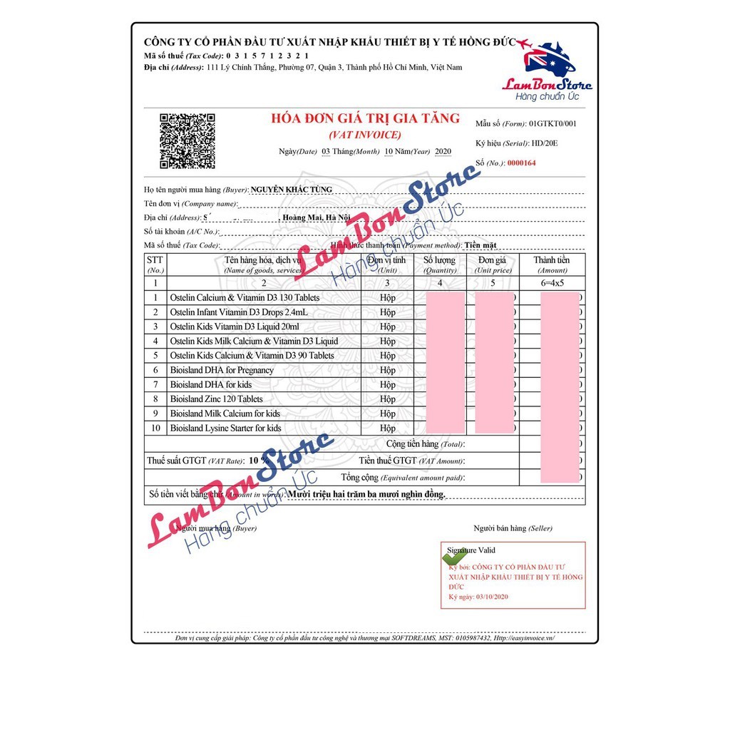 Calcium & Vitamin D3, Canxi cho bà bầu - hàng Úc