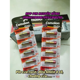 Pin Camelion 12V, Pin alkaline A27 , Vỉ 5 viên dùng cho cửa cuốn, điều khiển oto