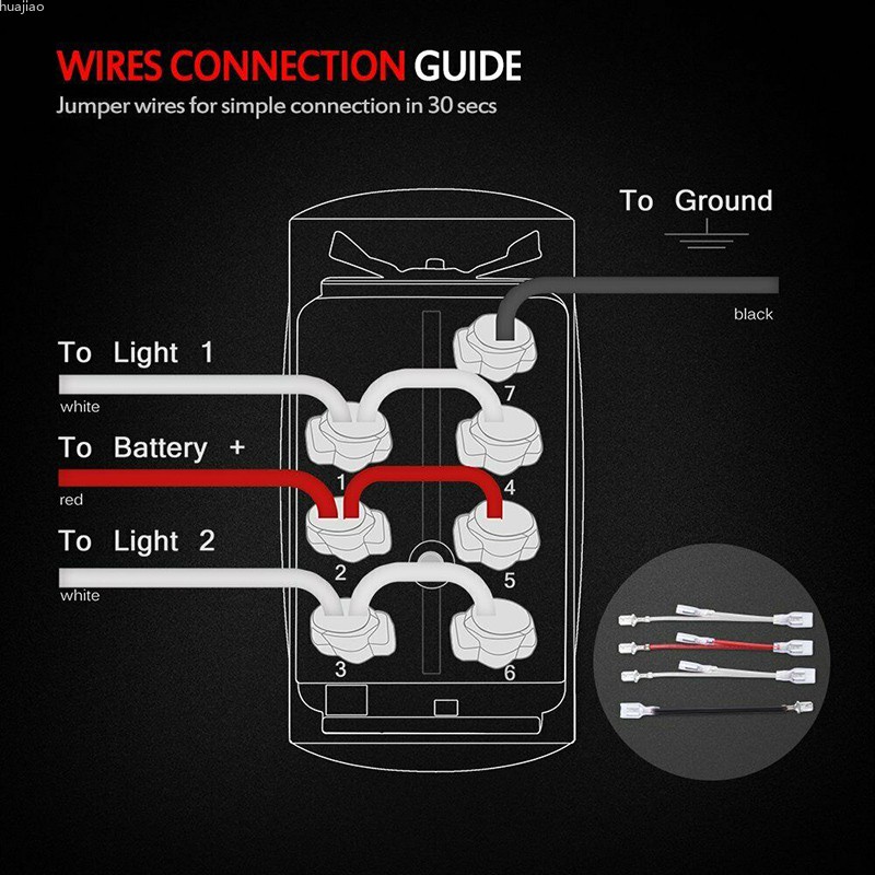 New 1pc Momentary Rocker Switch LED Light 7pin Blue WINCH IN/OUT 20A 12V