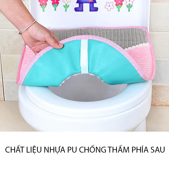 Tấm đệm lót bồn cầu chống lạnh B064 miếng lót vệ sinh