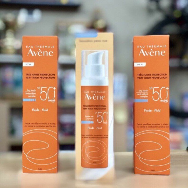 Kem chống nắng cho da thường, da hỗn hợp Avene Protection Fluid SPF50+ 50ml