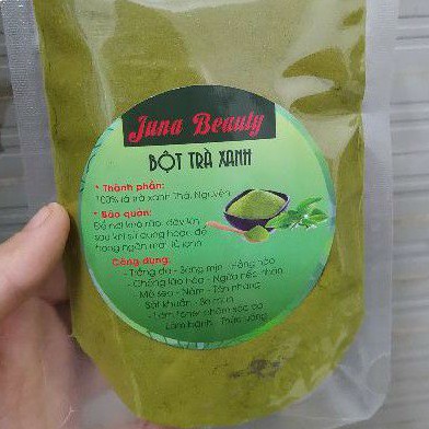 [RẺ VÔ ĐỊCH]Bột Trà Xanh Nguyên Chất Thái Nguyên 100%Handmade Gói 100gram