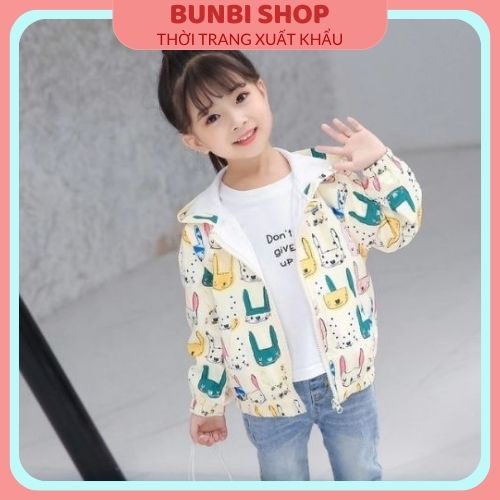 Áo khoác gió cho bé, áo gió 2 lớp cao cấp Ravedye Bear cho bé hàng TQXK chuẩn loại 1
